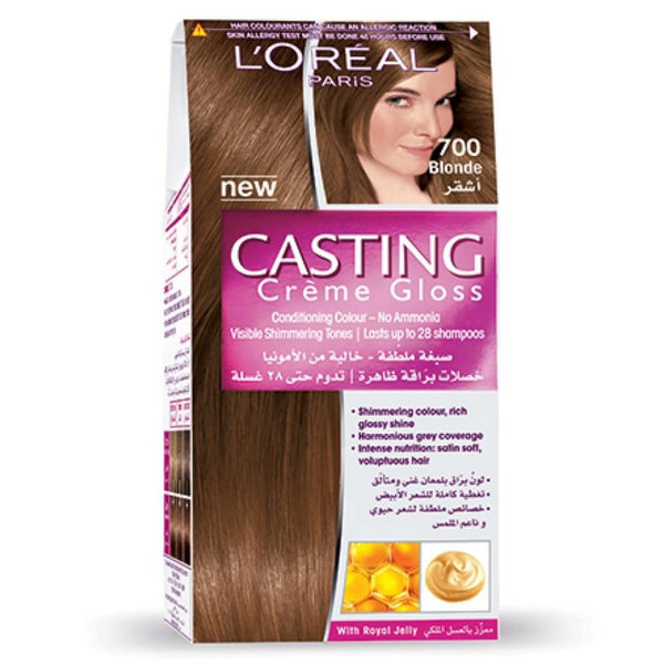 Blonde Hair Dye Casting Gloss Kit 700 Blonde Natural Looking L'Oreal 1 Kit