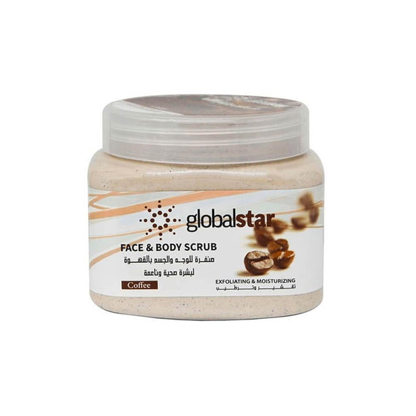 Face and Body Scrub Coffee Exfoliating Glow Globalstar 500ml