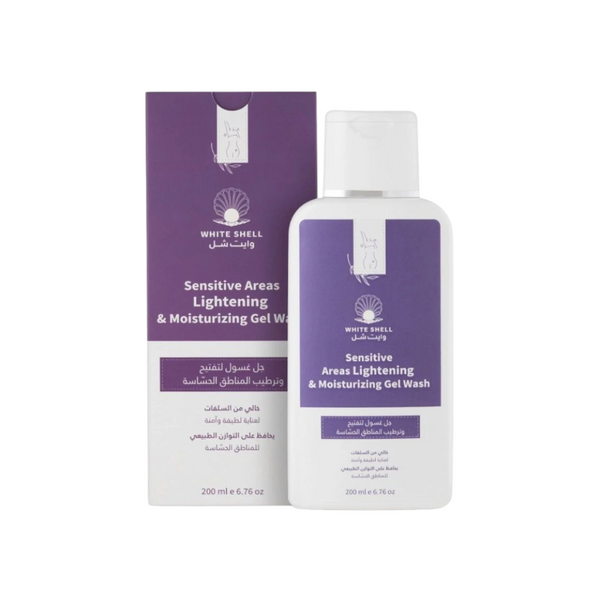 Intimate Wash Gel Lightening Moisturizing Sensitive Skin White Shell 200ml