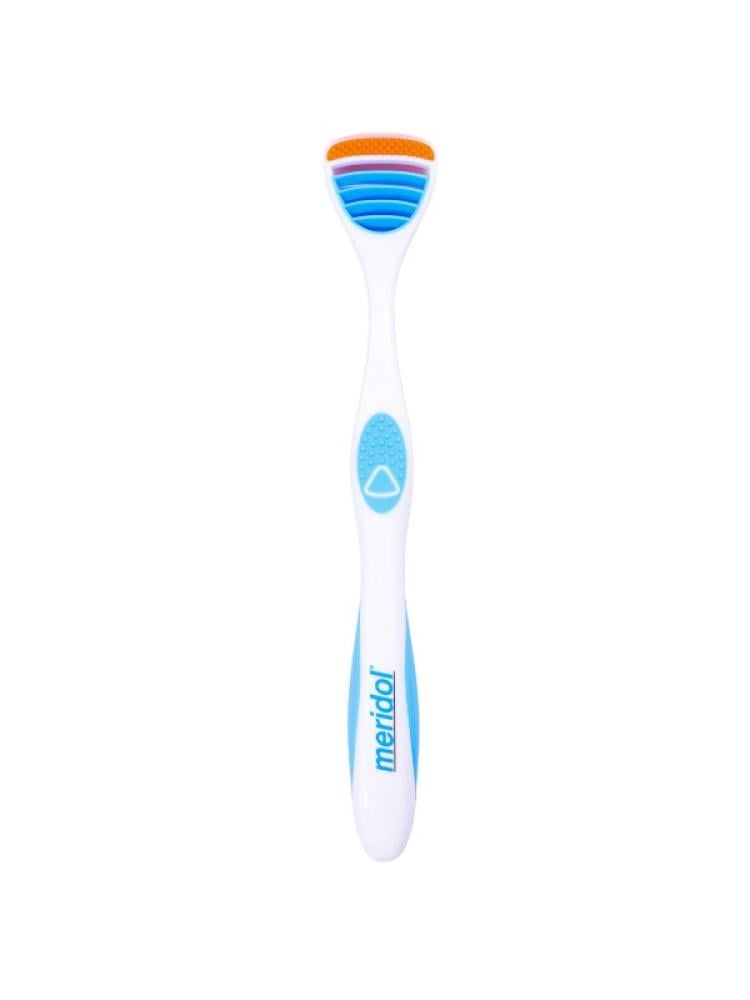 Meridol Tongue Cleaner - Ergonomic Design - Silicone