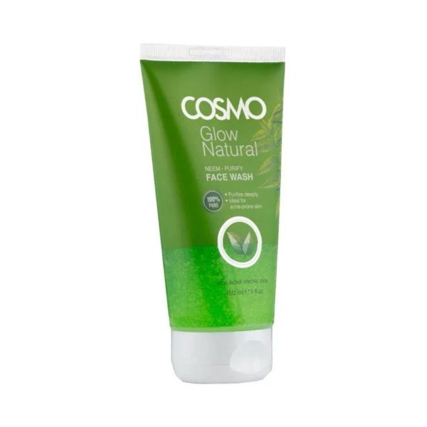 Cosmo Neem Facial Wash, Deep Cleansing, Acne-Prone Skin, 150ml