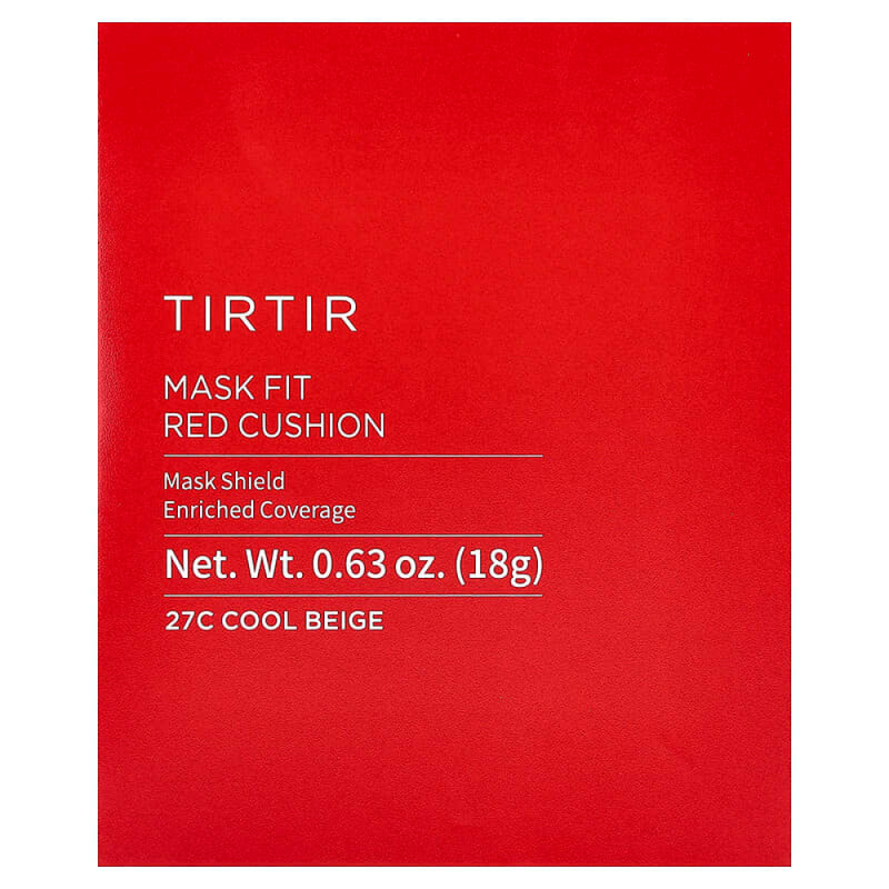 Mask Fit Red Cushion Foundation Cool Beige 27C Long-Lasting Tirtir 18g