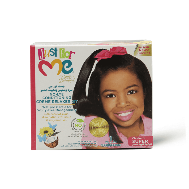 Best Home Relaxer Kit Coarse Hair Smoothing Formula Soft & Beautiful 1 Kit
