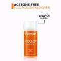 Flormar Acetone-Free Nail Polish Remover with Vitamin E & Glycerin, 125ml
