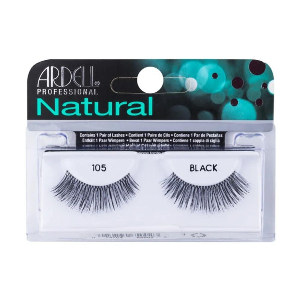 Ardell 105 Natural Eyelashes Black Reusable Sterilized Hair