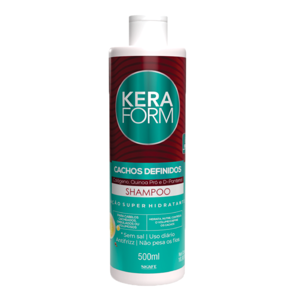 Curly Hair Shampoo Collagen & Quinoa Definition Formula Skafe 500ml