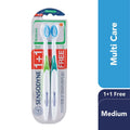 Toothbrush for Sensitive Teeth Gentle Enamel Medium Sensodyne 2 Pack