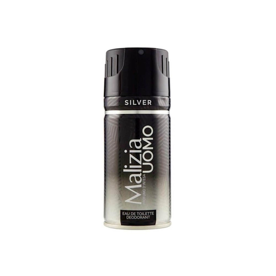 Silver Men's Deodorant Spray Fresh & Elegant Scent Long-Lasting Protection 150ml