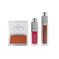 Makeup Set Lip and Cheek Trio Matte Lipstick Gloss Blush Loveme Beauty 3pc