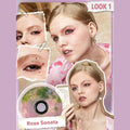 Sheglam Vinyl Pop Eyeshadow Palette Rose Sonata Cream and Powder 8.5g