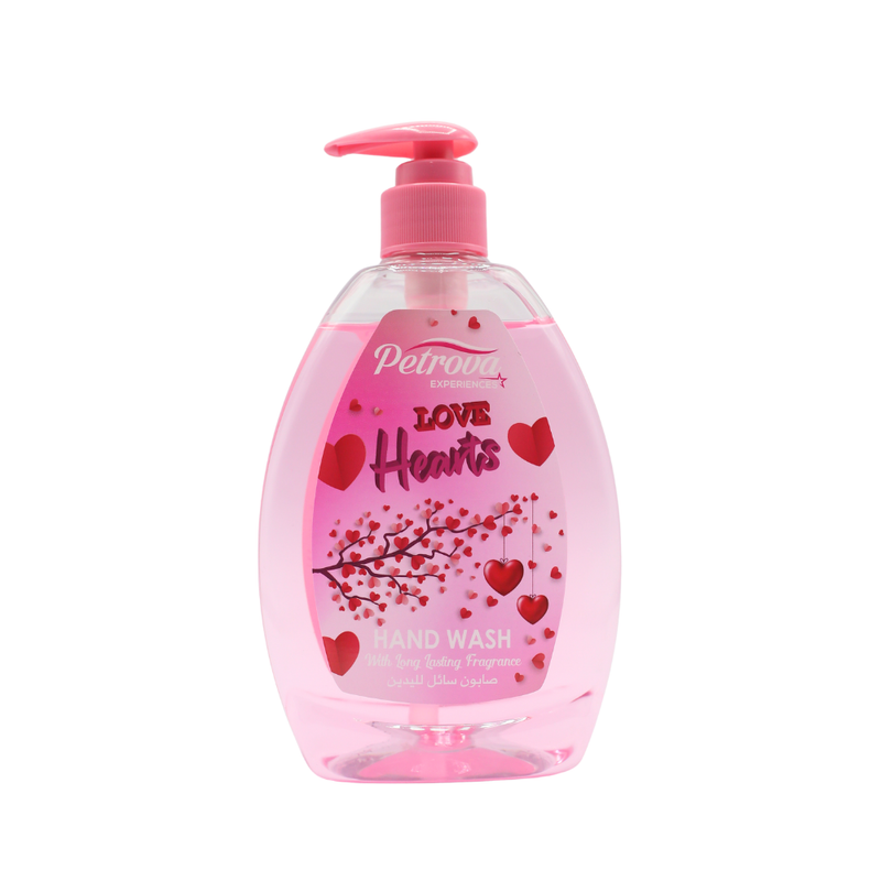 Petrova Hand Wash Love Hearts Scented Moisturizing Liquid 500ml