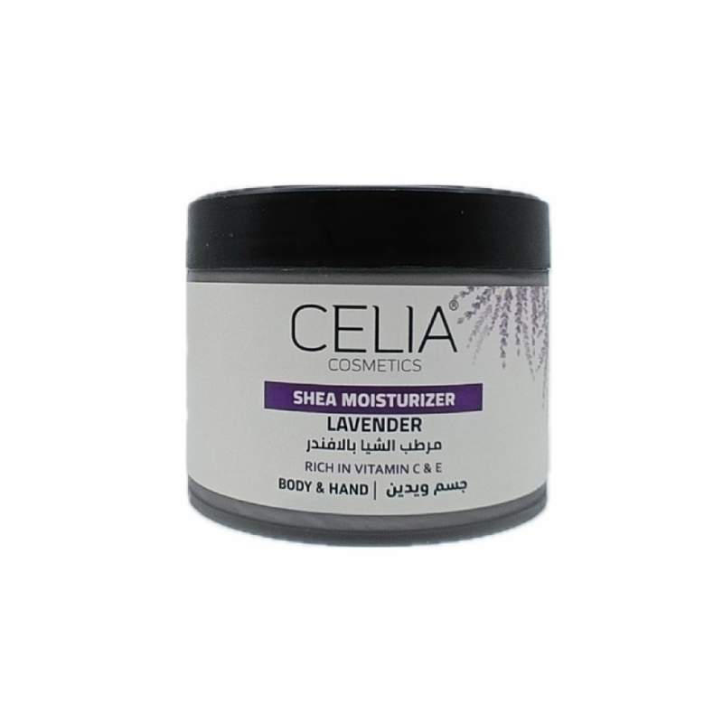 Celia Shea Butter Moisturizer with Lavender for Face & Body, 300g