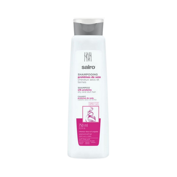 Sairo Silk Proteins Shampoo with Argan Oil for Dry Hair Hydration, 700ml