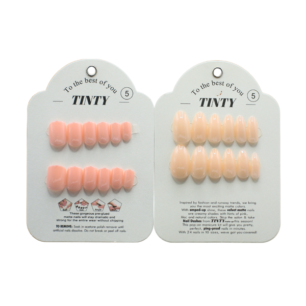 Tinty Artificial Nails No. 5 Self-Adhesive Tinted Nails