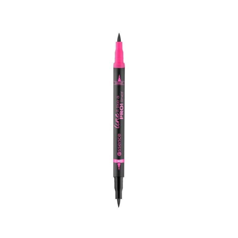 Essence Line It Like a Pro Eyeliner, 2-in-1 Liquid and Eraser, Black