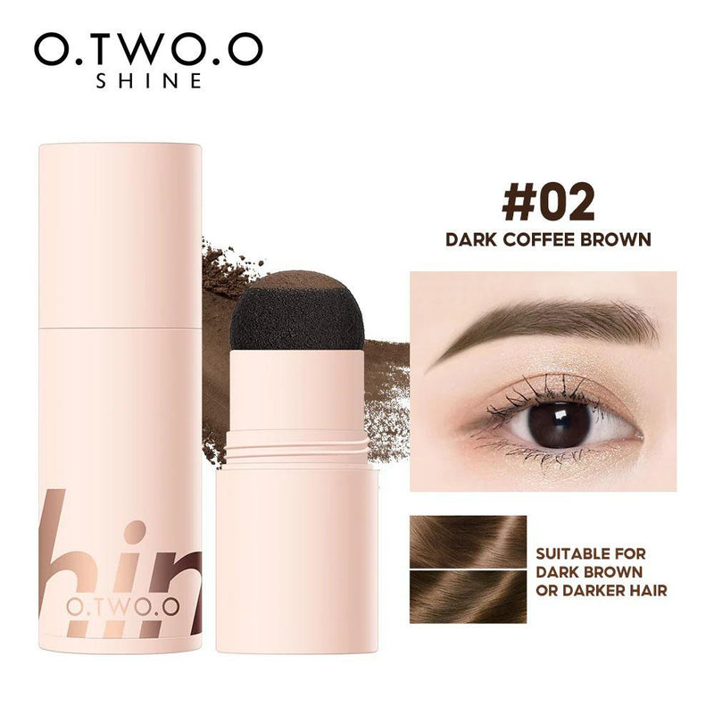 Dark Brown Eyebrow Powder Kit O.TWO.O Shine 02 Dark Coffee Brown 1.5g