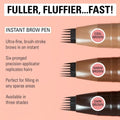 Best Brow Pencil Six-Pronged Tip Instant Brow Dark Brown Revolution