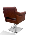 Salon System Premium Women's Cutting Chair Camel Silver Base