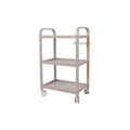 Salon System 3-Tier Trolley - Milk Grey - Metal Structure