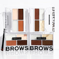 Relove Colour Colt Brow Powder Kit Dark Eyebrow Definition with Clear Wax and Brush