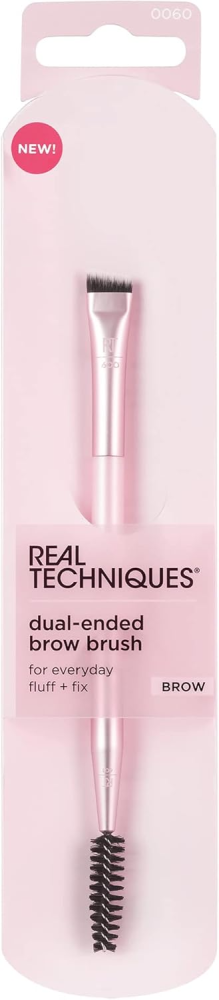 Real Techniques Dual Ended Eyebrow Brush Angled Makeup Tool 0060