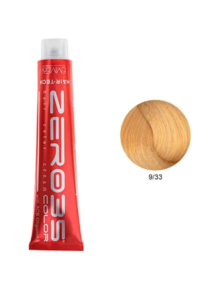 Zero 35 Italian Hair Dye Cream - 9/33 Intense Golden Blonde - Gray Coverage