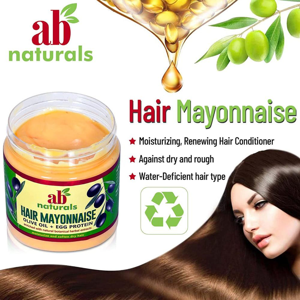 AB Naturals Hair Cream with Olive Oil & Egg Protein for Nourishment & Strength 500ml
