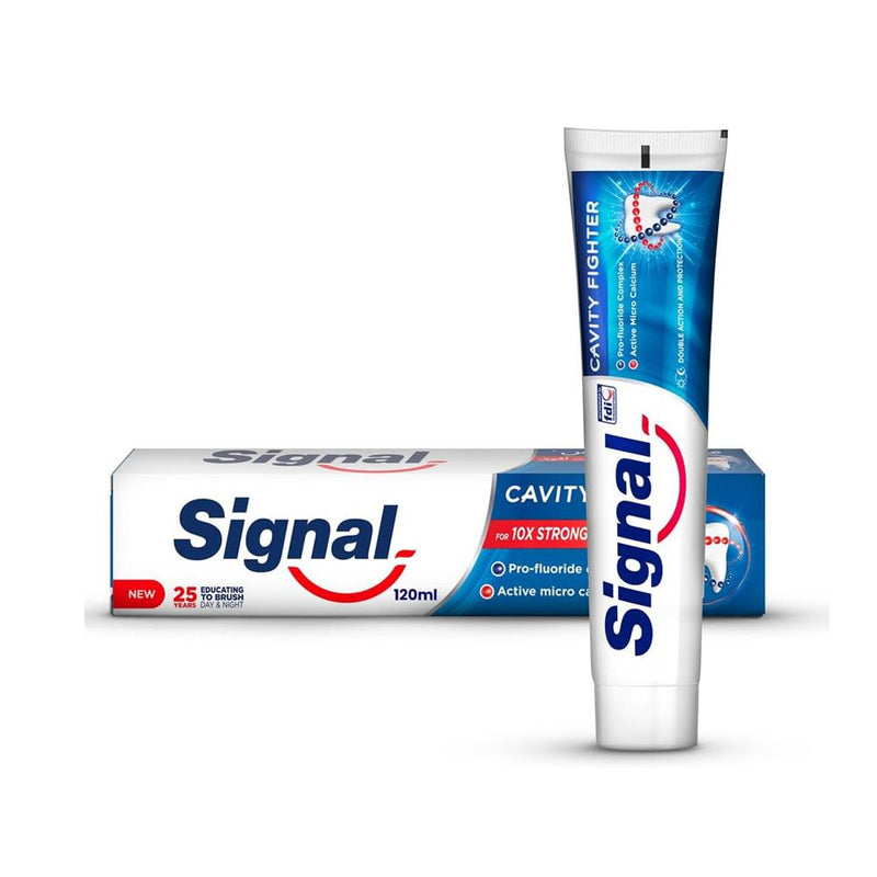 Fluoride Toothpaste with Active Calcium for Enamel Care - Signal - 120ml