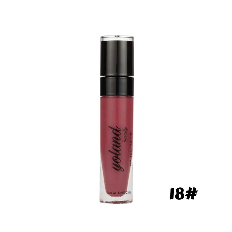 Liquid Lipstick Velvety Finish Long Lasting 18 Yolande Beauty 6ml