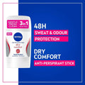 Natural Deodorant Stick Dry Comfort 48h Protection Nivea 50ml