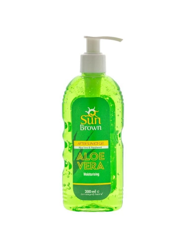 Sun Brown Aloe Vera After-Sun Gel, Soothing & Moisturizing, 200ml