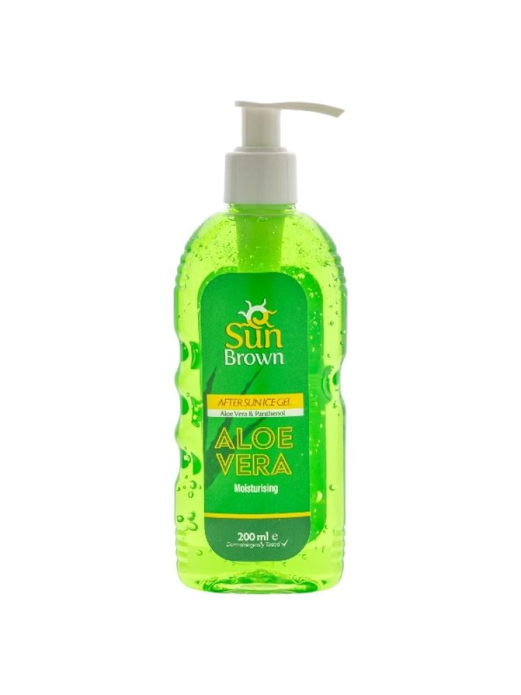 Sun Brown Aloe Vera After-Sun Gel, Soothing & Moisturizing, 200ml