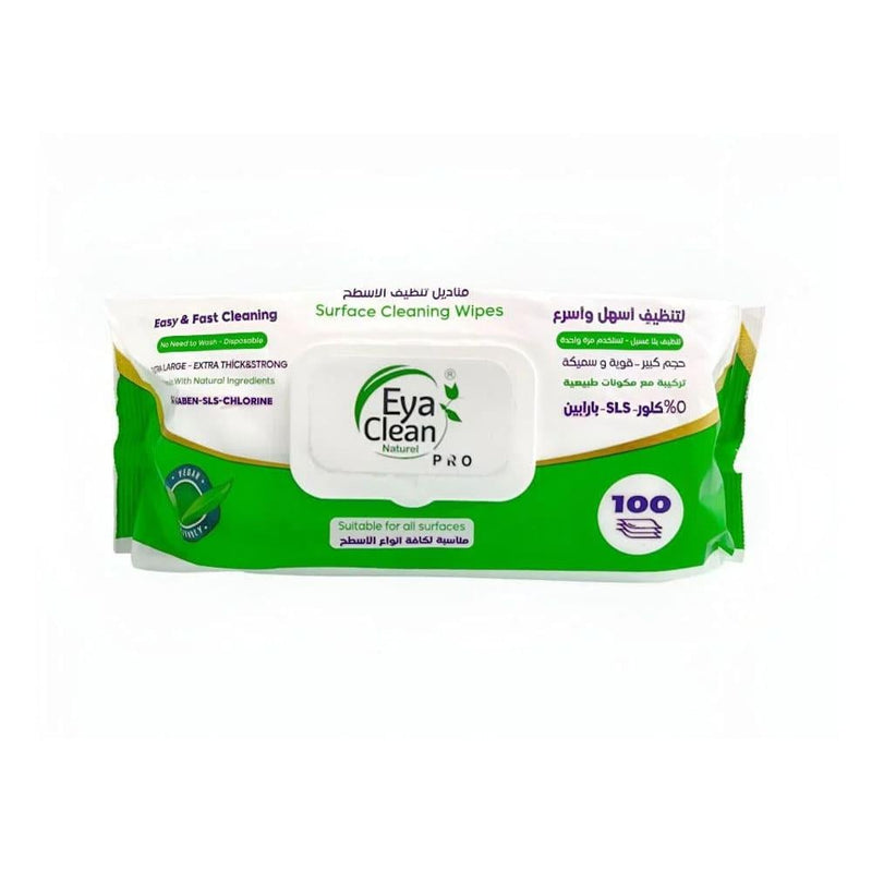 Surface Cleaning Wipes 100 Wipes Quick Clean Eya Clean