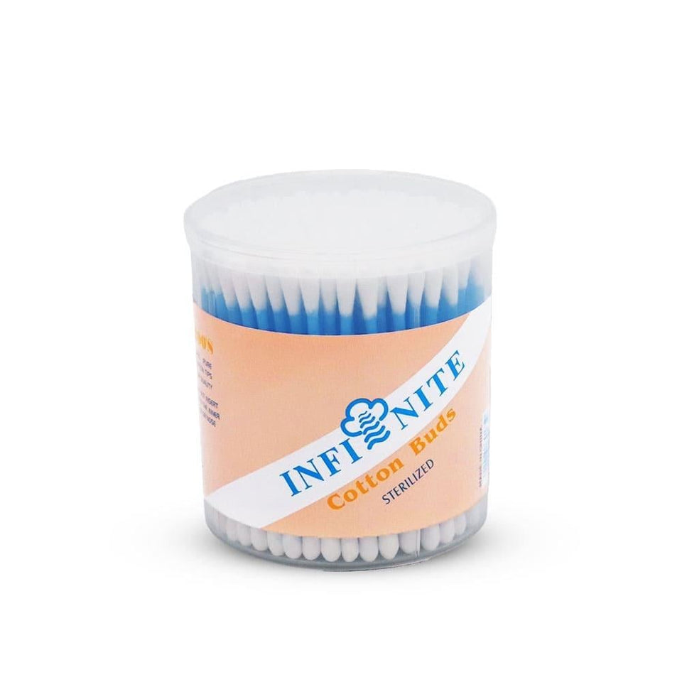 Infinity Cotton Buds for Gentle Ear Cleaning Safe & Skin-Friendly 200ct