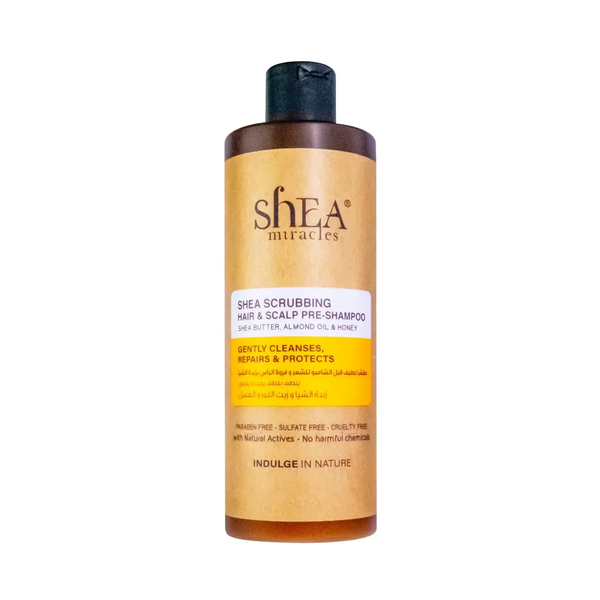 Shea Miracles Pre-Shampoo Scalp Scrub, Shea Butter, Almond Oil, 300ml