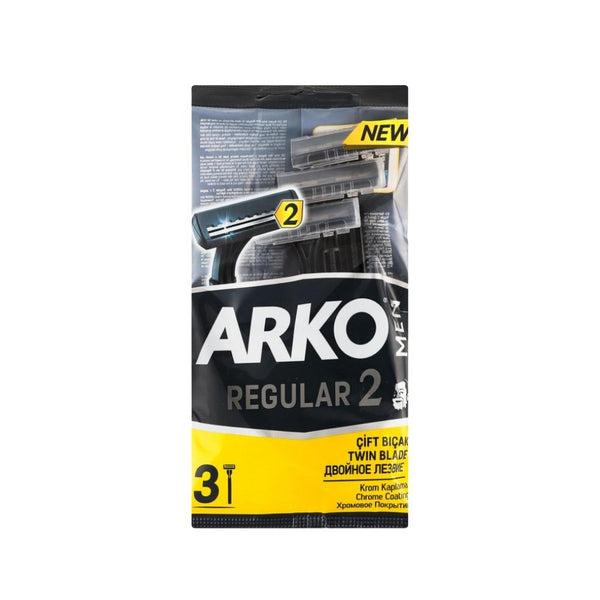 Men's Razor Blades 2-Blade Precision Shaving Pack Arko 3 Pack