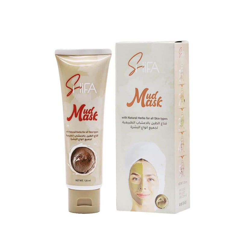 Clay Mask for Oily Skin Purifying Pores Shifa Natural Herbal 120ml