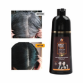 Saada Beauty Argan Oil Hair Color Shampoo, Dark Brown, Gray Coverage, 400ml