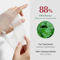 Medicube Super Cica Daily Mask 30 Count with 88% Cica, Tea Tree, Aloe