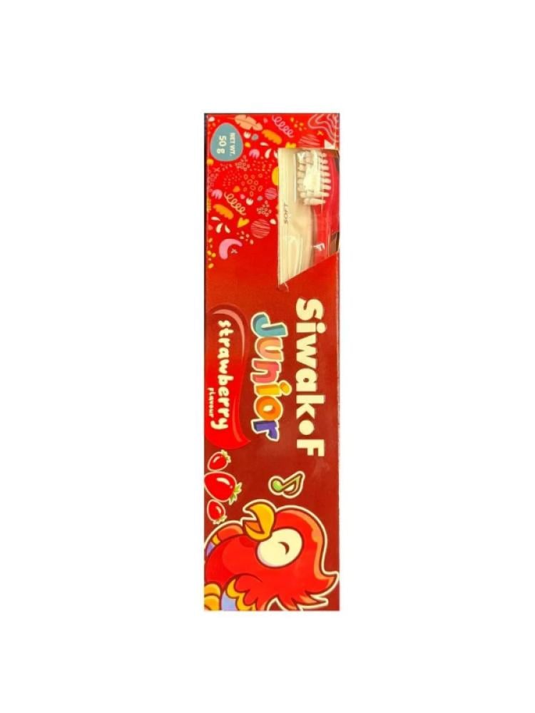 Strawberry Flavoured Toothpaste and Child-Friendly Toothbrush Set 50g