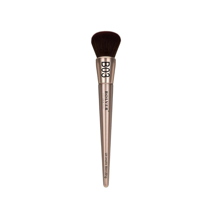 Bolver Blending Brush B03 Rounded Makeup Brush for Liquid and Cream Foundation
