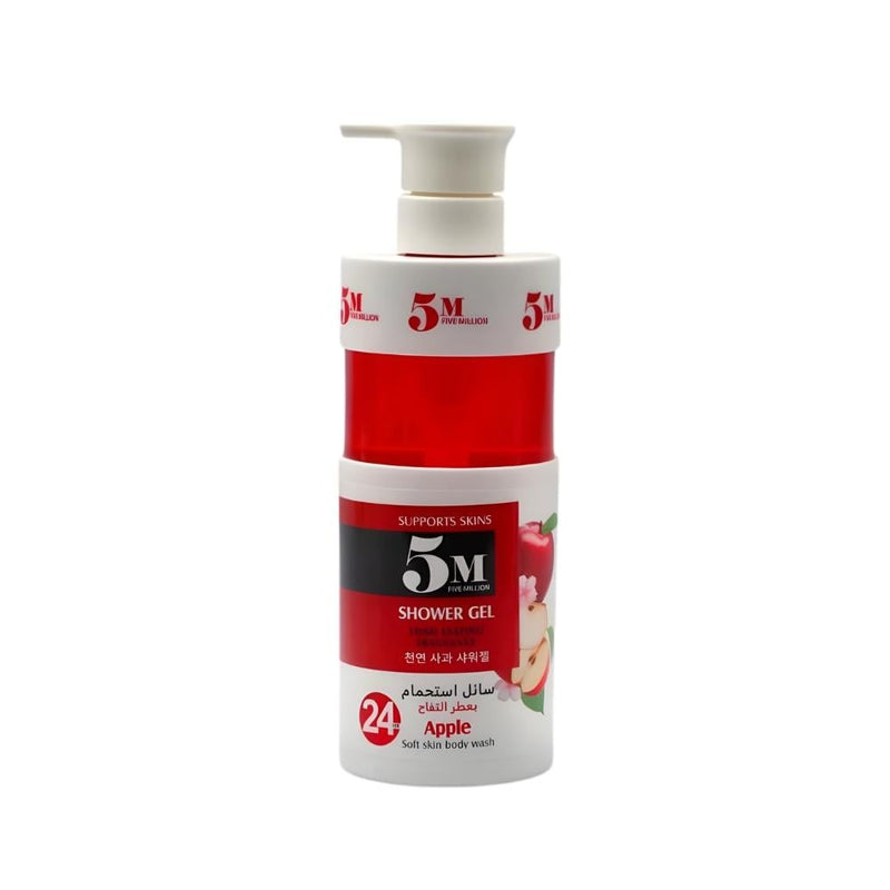 Best Moisturizing Shower Gel for Dry Skin Apple Scent Five Million 500ml