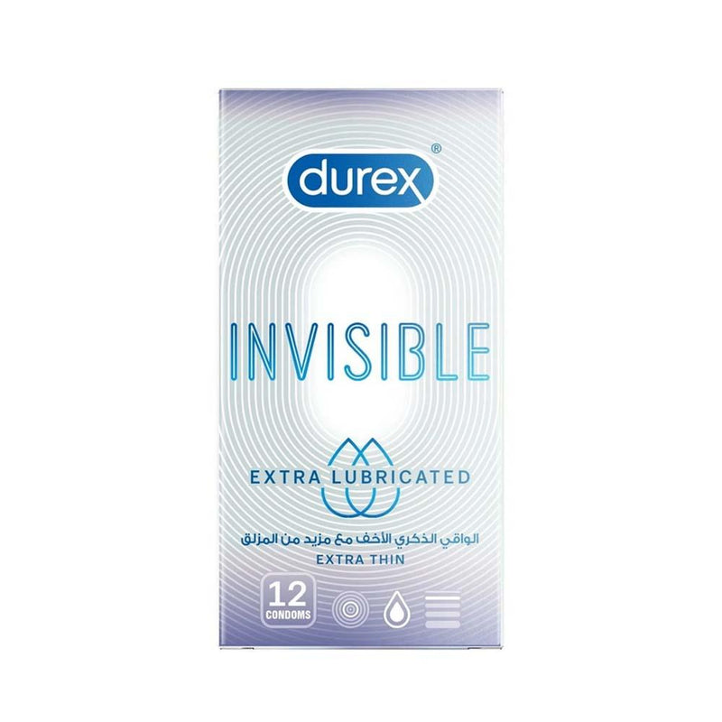 Best Durex Condoms Invisible Extra Thin 12 Pcs