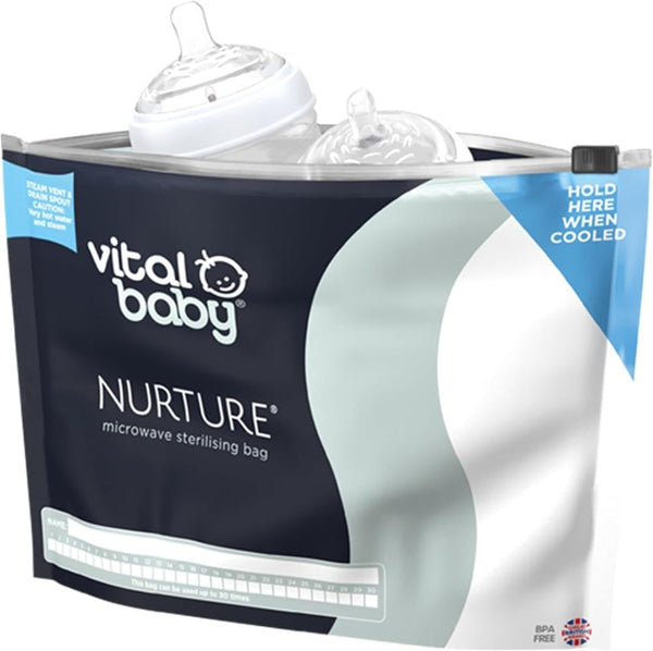 Sterilising Bags No Microwave Travel Friendly Vital Baby Nurture 5 Bags