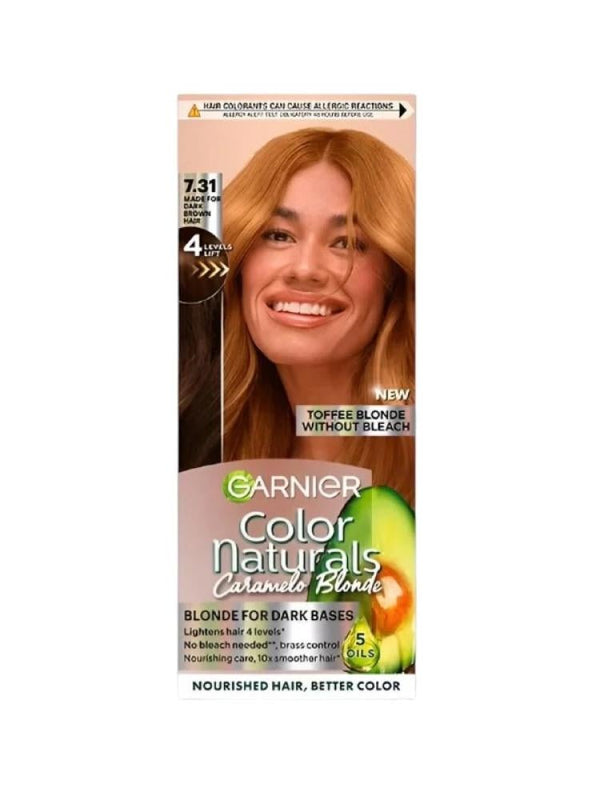 Garnier Nutrisse Nourishing Hair Color Creme Caramel Blonde 7.31 60ml