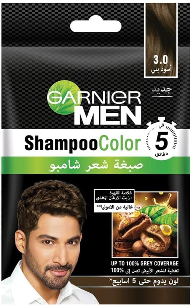 Men's Color Safe Shampoo Brown Black 3.0 150ml Garnier