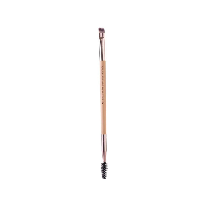 Eyebrow Spoolie Brush Dual-Ended Angled Grooming Tool F15 Neferti
