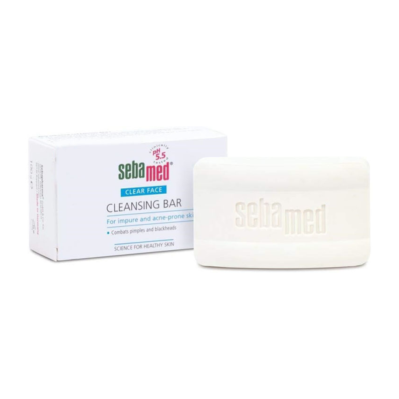 Facial Cleansing Soap pH Balanced Gentle Bar Sebamed 100g