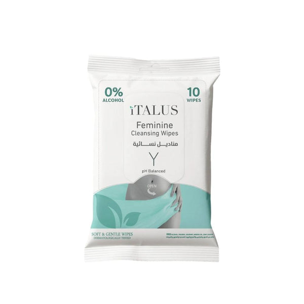 Italus Feminine Wipes Alcohol-Free Quick-Drying 10 Count