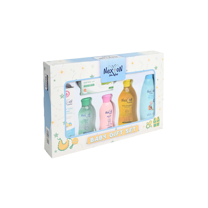 Baby Gift Set Newborn Essentials Gentle Care Collection Nexton 6 Items